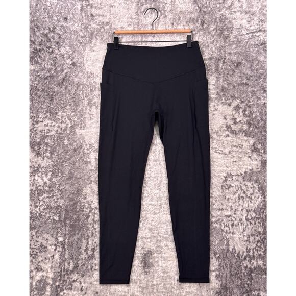 Popflex Leggings 1X Womens Exquisite 27" Black High Rise Pocketed - Picture 1 of 6